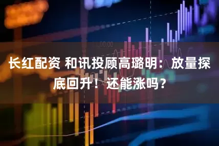 长红配资 和讯投顾高璐明：放量探底回升！还能涨吗？