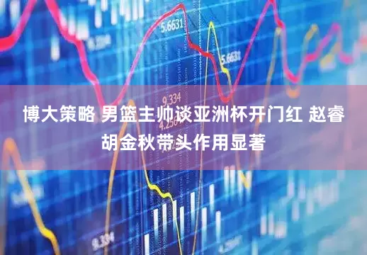 博大策略 男篮主帅谈亚洲杯开门红 赵睿胡金秋带头作用显著